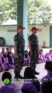 Latihan Dasar Kepemimpinan Peserta Didik di Bekang Kostrad 2023