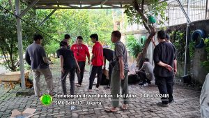 Pemotongan hewan kurban Idul Adha 1445H-2024M
