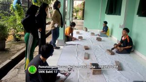 Pemotongan hewan kurban Idul Adha 1445H-2024M
