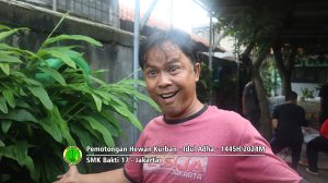 Pemotongan hewan kurban Idul Adha 1445H-2024M