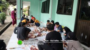 Pemotongan hewan kurban Idul Adha 1445H-2024M