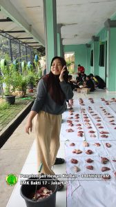 Pemotongan hewan kurban Idul Adha 1445H-2024M