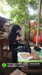 Pemotongan hewan kurban Idul Adha 1445H-2024M