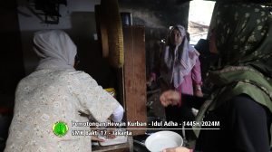 Pemotongan hewan kurban Idul Adha 1445H-2024M