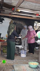 Pemotongan hewan kurban Idul Adha 1445H-2024M