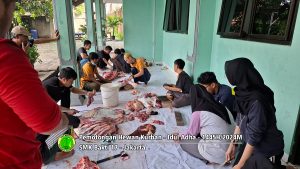Pemotongan hewan kurban Idul Adha 1445H-2024M