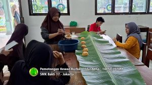 Pemotongan hewan kurban Idul Adha 1445H-2024M