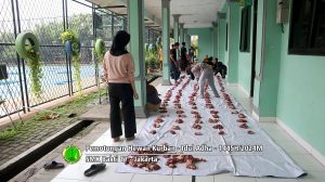 Pemotongan hewan kurban Idul Adha 1445H-2024M