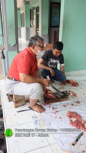 Pemotongan hewan kurban Idul Adha 1445H-2024M