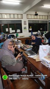 Pemotongan hewan kurban Idul Adha 1445H-2024M