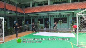 Pemotongan hewan kurban Idul Adha 1445H-2024M