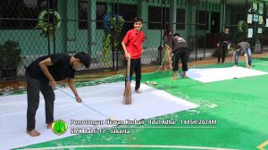 Pemotongan hewan kurban Idul Adha 1445H-2024M
