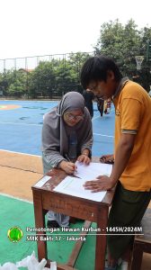 Pemotongan hewan kurban Idul Adha 1445H-2024M