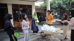 Pemotongan hewan kurban Idul Adha 1445H-2024M