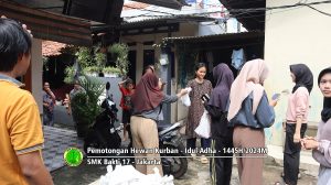 Pemotongan hewan kurban Idul Adha 1445H-2024M