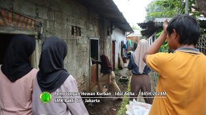 Pemotongan hewan kurban Idul Adha 1445H-2024M