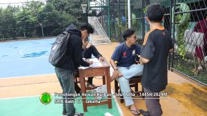 Pemotongan hewan kurban Idul Adha 1445H-2024M