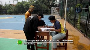 Pemotongan hewan kurban Idul Adha 1445H-2024M