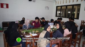 Pemotongan hewan kurban Idul Adha 1445H-2024M