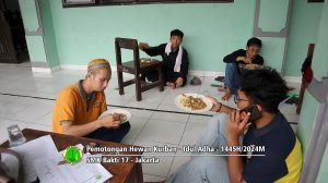 Pemotongan hewan kurban Idul Adha 1445H-2024M